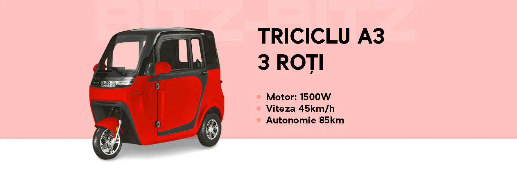 Eco Cars – Tricicluri electrice, mașini și scutere electrice Bitz-Bitz