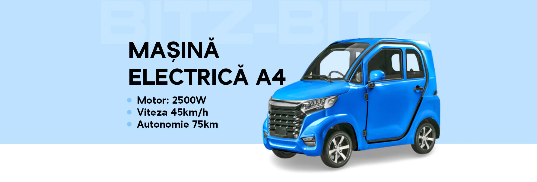 Eco Cars – Tricicluri electrice, mașini și scutere electrice Bitz-Bitz